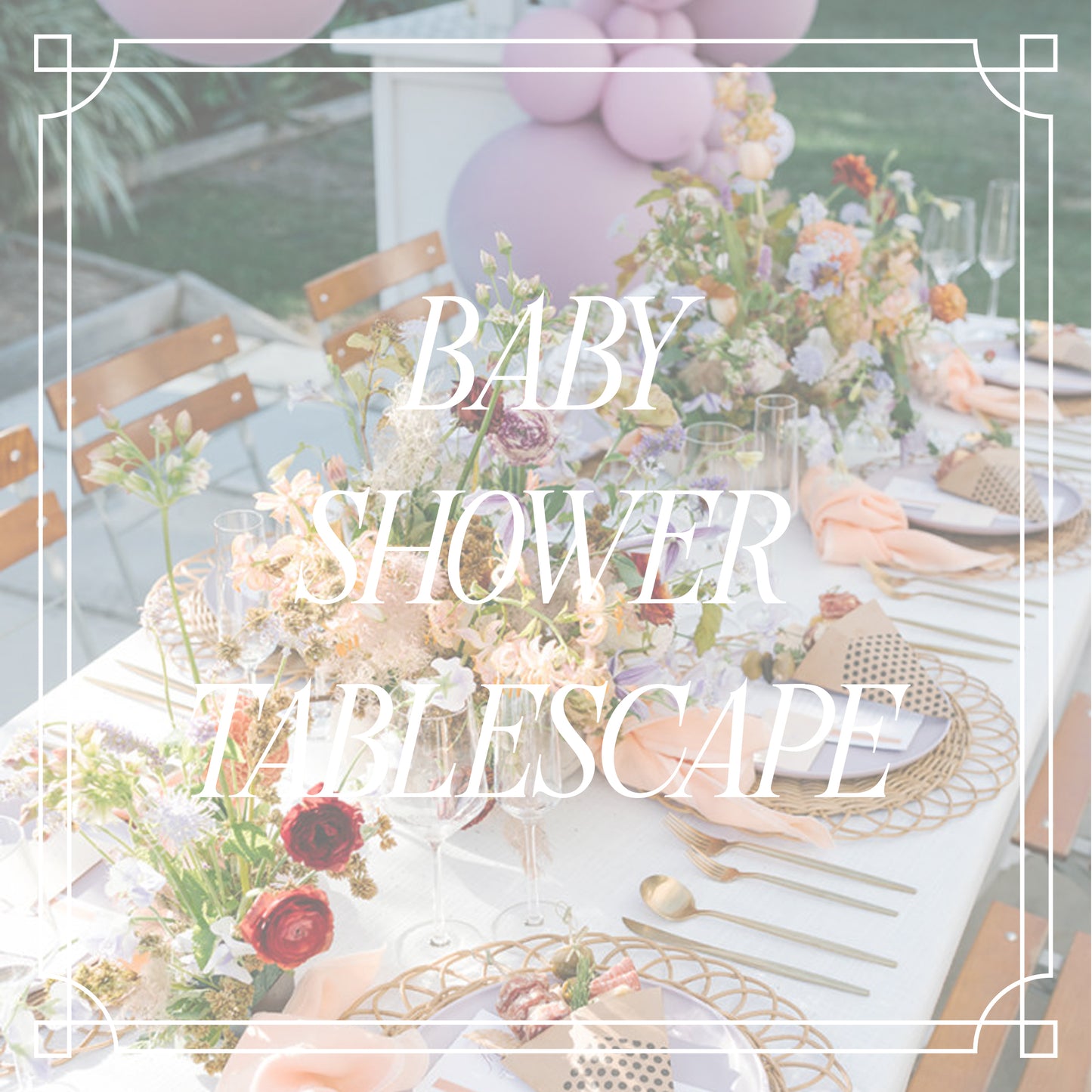 Baby Shower/Sip & See Decor & Tablescape