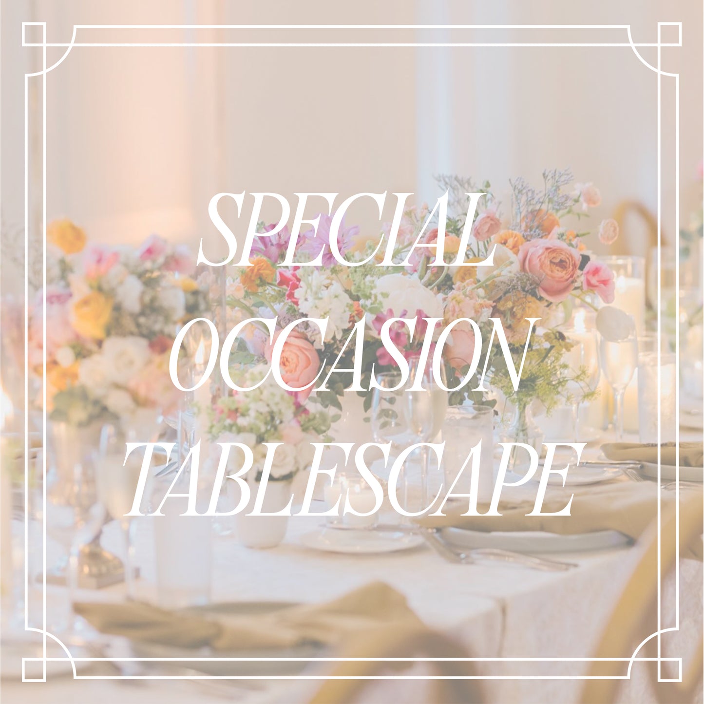 Special Occasion Decor & Tablescape